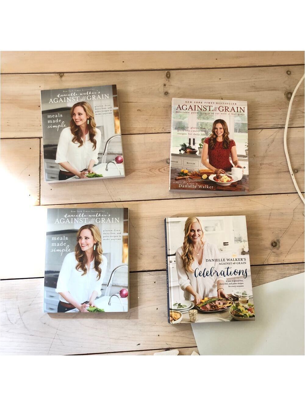 Danielle Walker Book Set 4-Against the Grain x2, Celebrations, Against All Grain